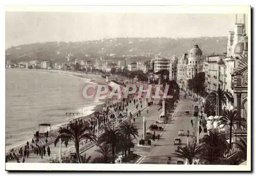 Ansichtskarte AK Cote d'Azur Artistique Nice Les Hotels sur la Promenade des Anglais