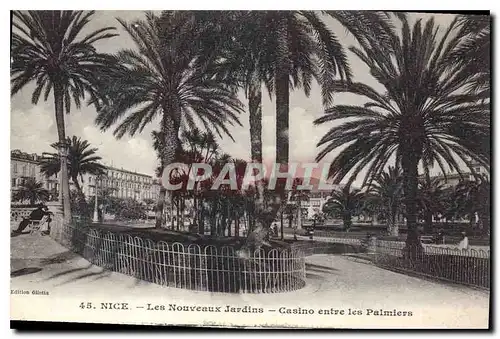 Cartes postales Nice Les Nouveaux Jardins Casino entre les Palmiers