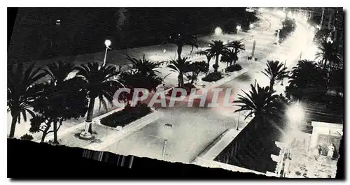 Cartes postales Nice la nuit La Baie des Anges