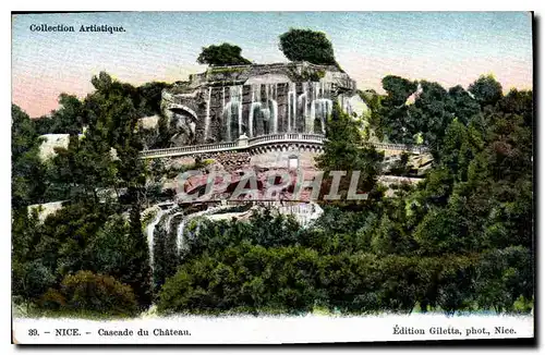 Cartes postales Nice Cascade du Chateau