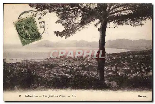 Cartes postales Cannes Vue prise du Pezou