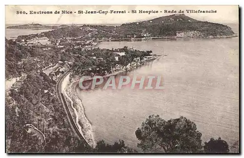 Ansichtskarte AK Environs de Nice St Jean Cap Ferrat St Hospice Rade de Villefranche