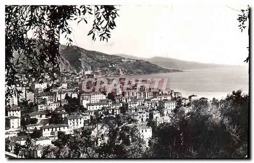 Ansichtskarte AK Menton A M Vue generale de la Ville la frontiere et l'Italie