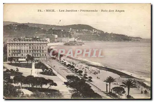 Ansichtskarte AK Nice Les Jardins Promenade Baie des Anges