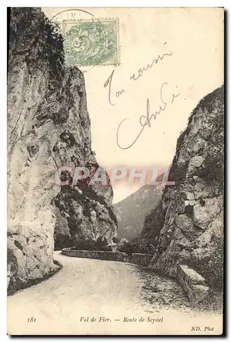 Cartes postales Val de Fier Route de Seyssel