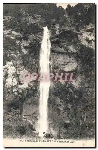 Ansichtskarte AK Environs de Chambery Cascade de Coux