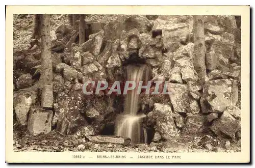 Cartes postales Bains les Bains Cascade dans le Parc