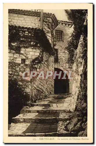 Cartes postales Eze Village la Montee du Chateau Barlow