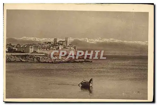 Ansichtskarte AK La Douce France Cote d'Azur Antibes Alpes Maritimes le Font Carre et la Chaine des Alpes