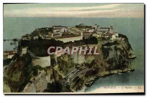 Cartes postales Monaco le Rocher