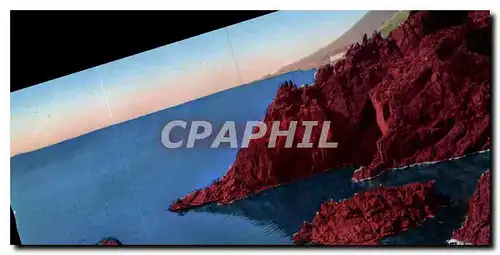 Cartes postales La Cote d'Azur le Corniche d'Or Saint Raphael