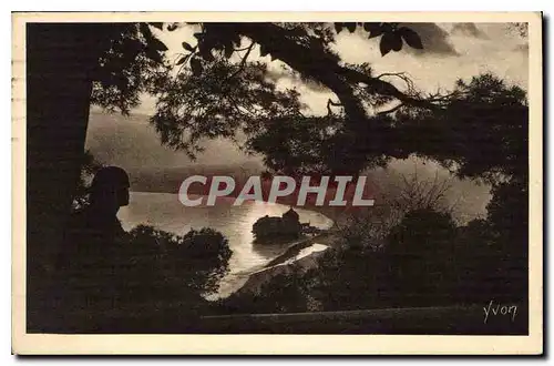 Cartes postales La Douce France Cote d'Azur Nice Alpes Maritimes Coucher de Soleil sur la Baie des Anges