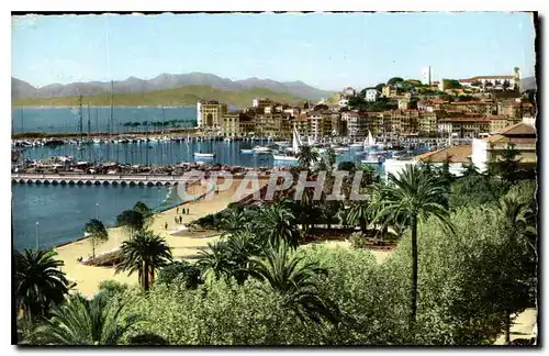 Cartes postales Cannes le Port le Suquet au fond l'Esterel