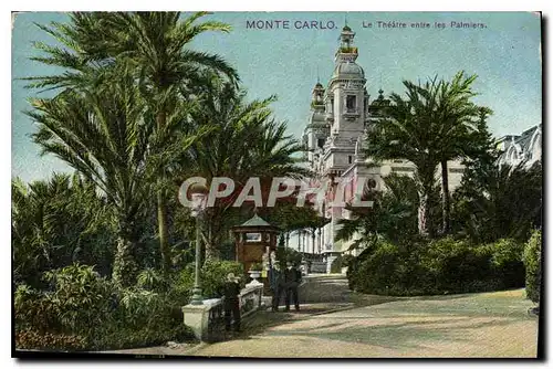 Cartes postales Monte Carlo Le Theatre les Palmiers