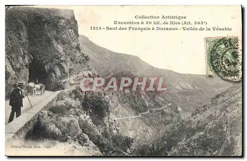 Ansichtskarte AK Collection Artistique Excursion a 30 kil de Nice Saut des Francais a Duranus Vallee de la Vesubi
