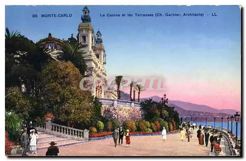 Cartes postales Monte Carlo Le Casino et les Terrasses