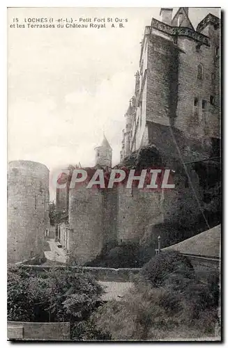 Ansichtskarte AK Loches I et L Petit Fort St Ours et les Terrasses du Chateau Royal