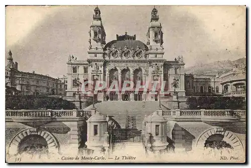 Cartes postales Casino de Monte Carlo Le Theatre