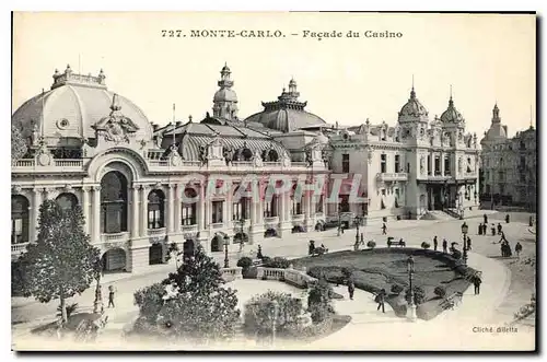 Cartes postales Monte Carlo Facade du Casino