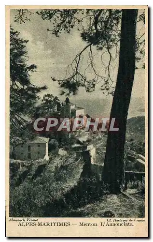 Cartes postales Alpes Maritimes Menton l'Annonciata