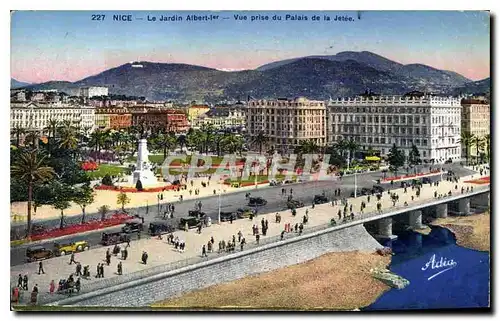 Ansichtskarte AK Nice Le Jardin Albert 1er vue prise du Palais de la Jetee