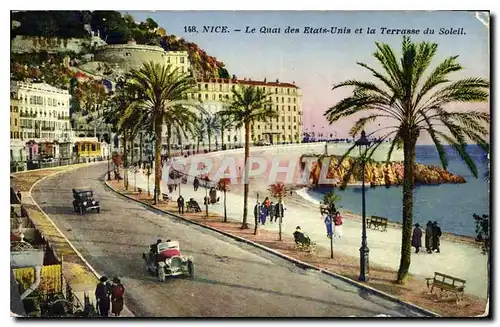 Ansichtskarte AK Nice Le Quai des Etats Unis et la Terrasse du Soleil