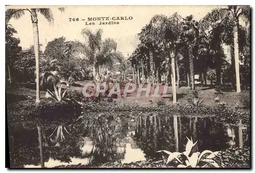 Cartes postales Monte Carlo Les Jardins