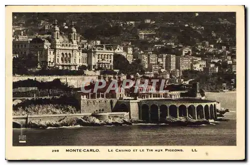 Cartes postales Monte Carlo Le Casino et le Pir aux Pigeons