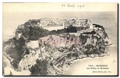 Cartes postales Monaco La Ville le Rocher