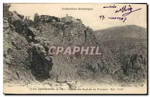 Ansichtskarte AK Gourdon A M Ligne du Sud de la France