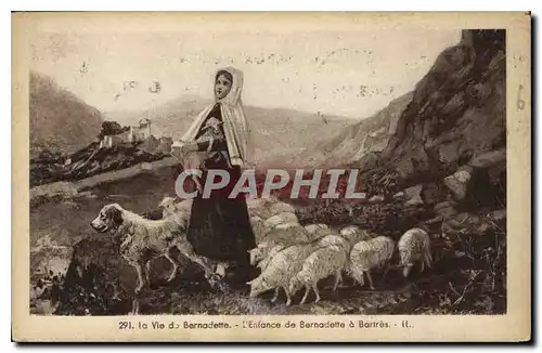 Cartes postales La Vie de Bernadette l'Enfance de Bernadette a Barthres