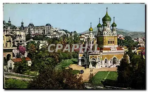 Ansichtskarte AK Nice A M La Cathedrale Russe le Parc Imperial Russie Russia