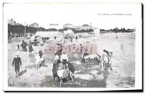 Cartes postales Royan Les enfants a la Grande Conche