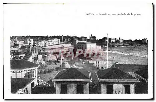 Cartes postales Royan Pontaillae vue generale de la plage