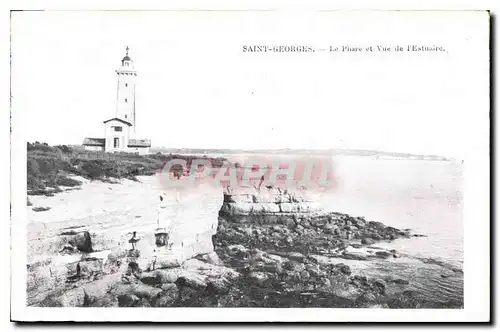 Ansichtskarte AK Saint Georges Le Phare et vue de l'Estuaire Phare