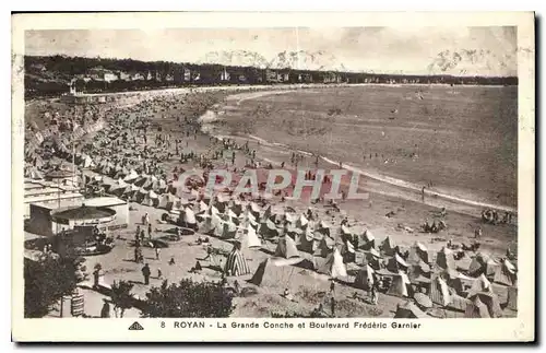 Cartes postales Royan La Grande Conche et Boulevard Frederic Garnier