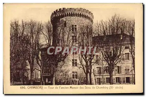 Ansichtskarte AK Chambery Tour de l'ancien Manoir des Sires de Chambery XI siecle