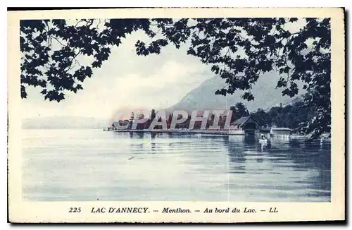 Cartes postales Lac d'Annecy Menthon Au bord du Lac