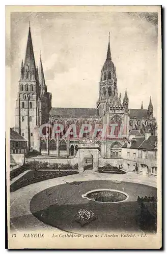 Cartes postales Bayeux La Cathedrale prise de l'Ancien Eveche