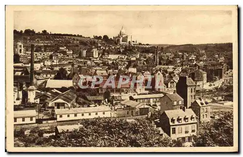 Ansichtskarte AK Lisieux Vue generale au fond la Basilique