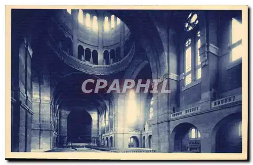 Cartes postales La Basilique de Lisieux vue interieure en 1938