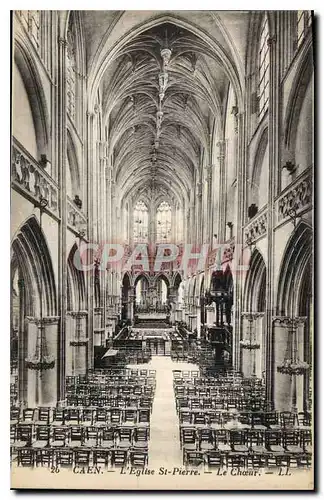 Cartes postales Caen l'Eglise St Pierre Le Choeur