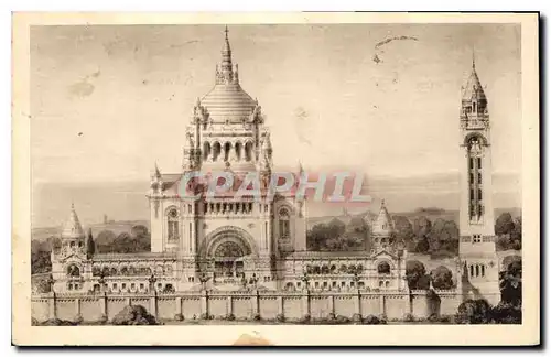 Cartes postales La Basilique de Lisieux vue generale du Projet