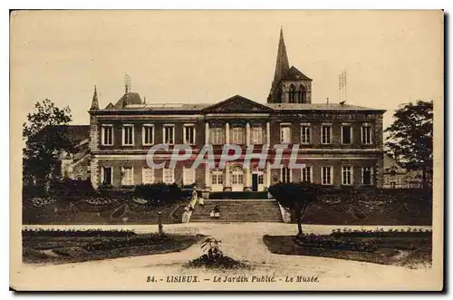 Cartes postales Lisieux Le Jardin Piblic Le Musee