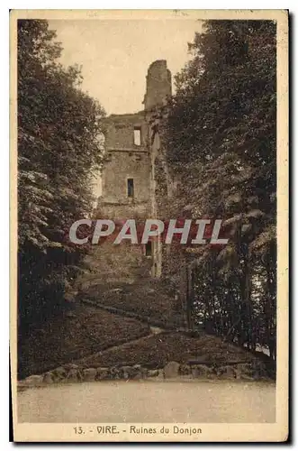 Cartes postales Vire Ruines du Donjon