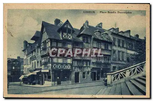 Cartes postales Lisieux Place Baudin Desvergees