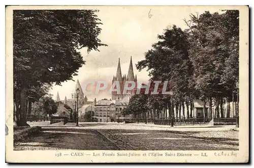 Ansichtskarte AK Caen Les Fosses Saint Julien et l'Eglise Saint Etienne