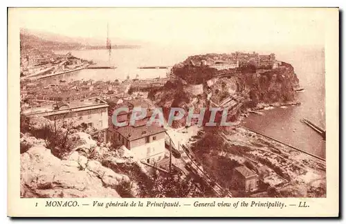 Cartes postales Monaco Vue generale de la Principaute