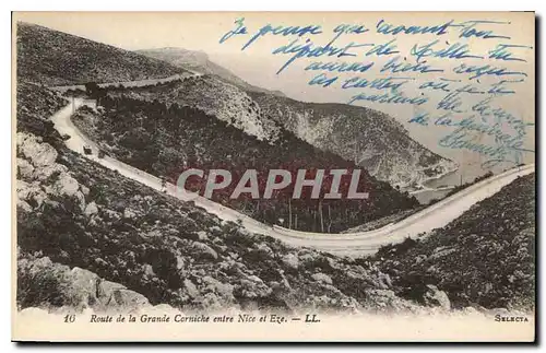 Cartes postales Toute de la Grande Corniche entre Nice et Eze