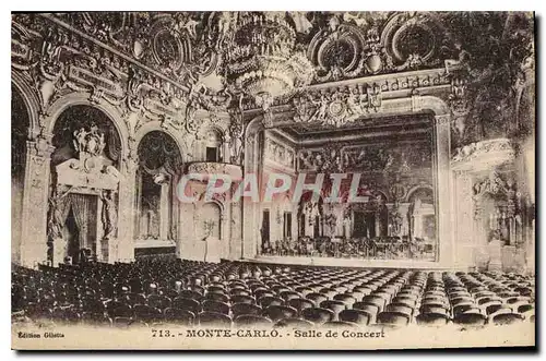 Cartes postales Monte Carlo Salle de Concert